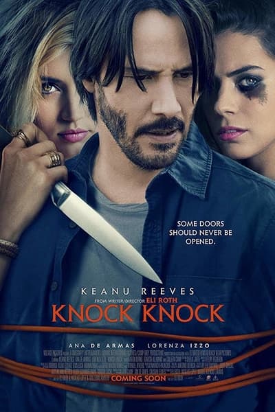 Download Knock Knock (2015) Dual Audio {Hindi-English} Movie 480p | 720p BluRay 300MB | 850MB